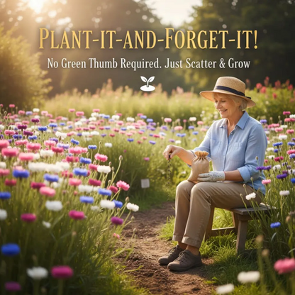 🌱Premium Cornflower Seeds: No Green Thumb Required! 🌸