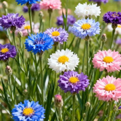 🌱Premium Cornflower Seeds: No Green Thumb Required! 🌸